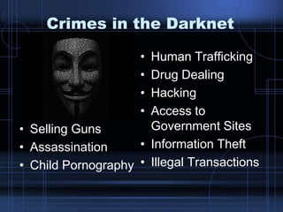 darknet guns drugs