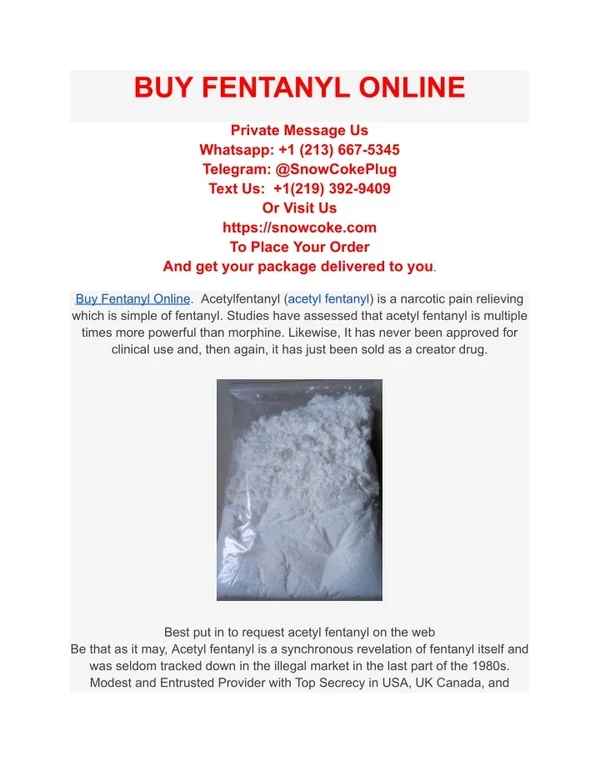 can you buy fentanyl online